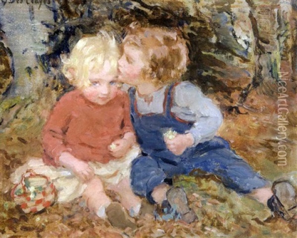 Babes In The Woods Oil Painting - Gertrude Des Clayes