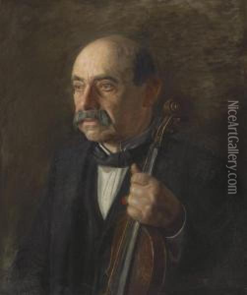 Major Manuel Waldteufel Oil Painting - Thomas Cowperthwait Eakins