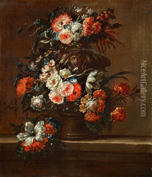 Floral Still Life Oil Painting - Jan-Baptiste Bosschaert