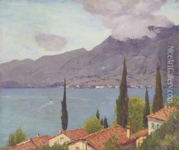 Lake Como Oil Painting - Charles Harry Eaton