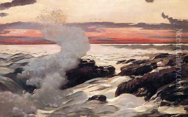 West Point, Prout's Neck Oil Painting - Winslow Homer