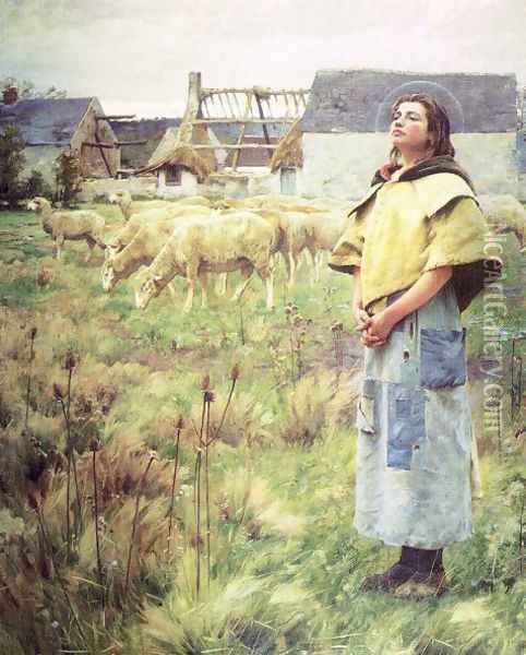 Sainte Genevieve 1887 Oil Painting - Charles Sprague Pearce