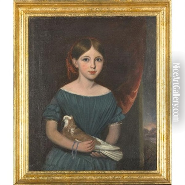 Miss Elizabeth Farrer Oil Painting - William Ingham