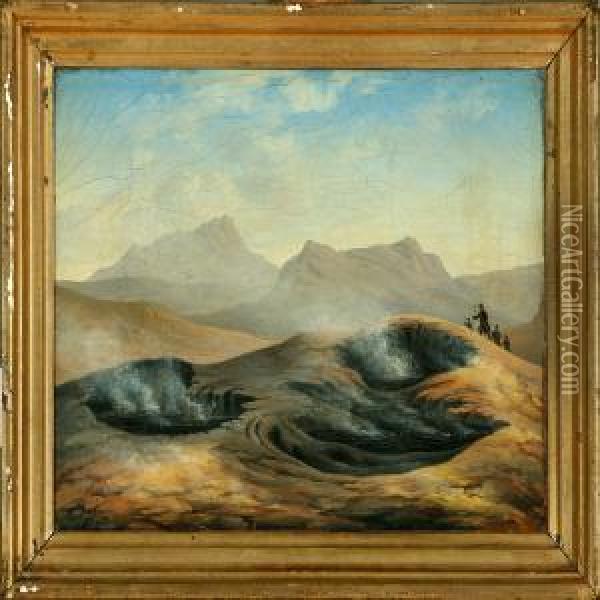 Three Icelandic Landscapes Taken Oil Painting - Carl Emil Baagoe