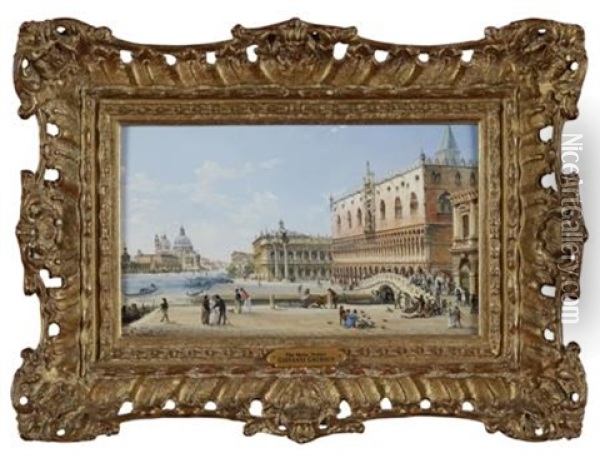 The Molo, Venice Oil Painting - Giovanni Grubas