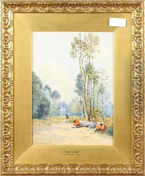 Through The Woods Oil Painting - Robert Weir Allan