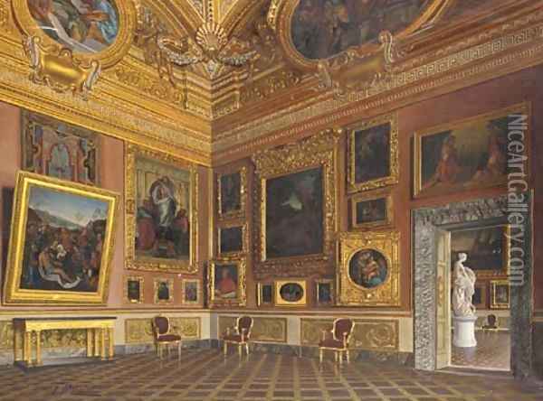 Sala di Saturno, Palazzo Pitti, Florence Oil Painting - F Maestosi