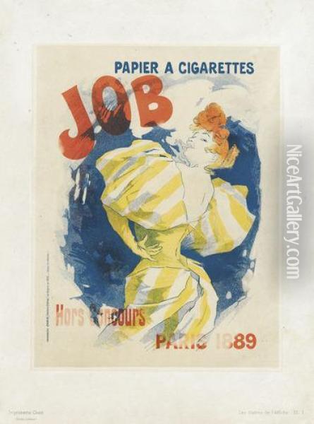 Papier A Cigarettes Job Oil Painting - Jules Cheret