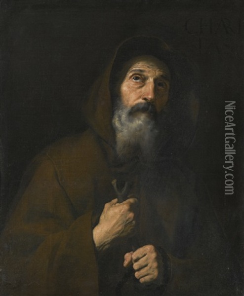 St Francis Of Paola Oil Painting - Jusepe de Ribera