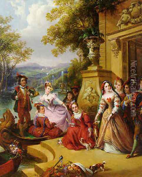 Spring 1852 Oil Painting - Siegfried Detler Bendixen