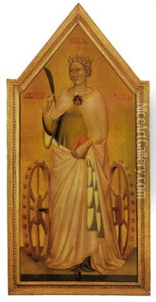 Saint Catherine Of Alexandria Oil Painting - Bernardo Daddi