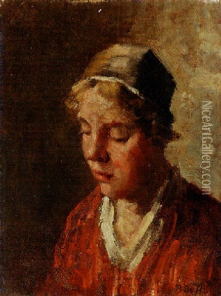 The Farmer's Wife Oil Painting - Bernard de Hoog