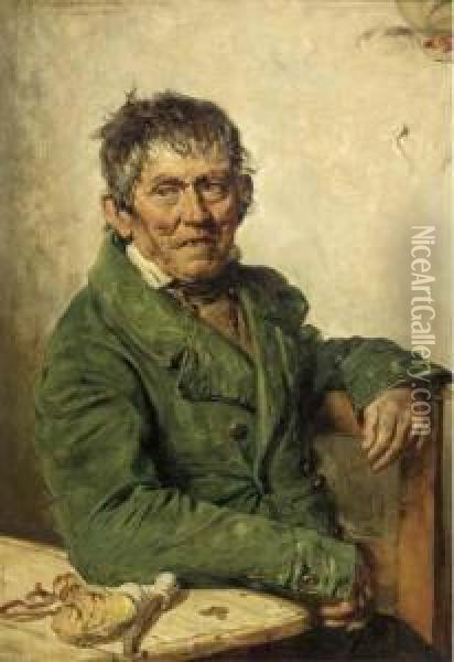 Tiroler Charakterkopf Oil Painting - G. Hugo Kotschenreiter