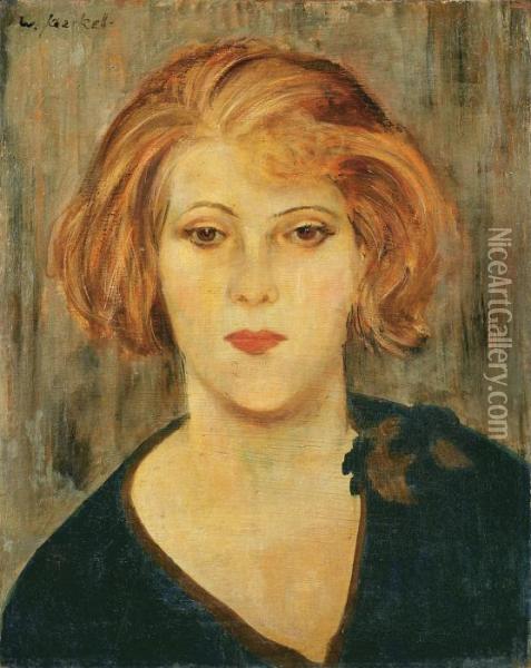 Portrait Einer Jungen Frau Oil Painting - Willy Jaeckel