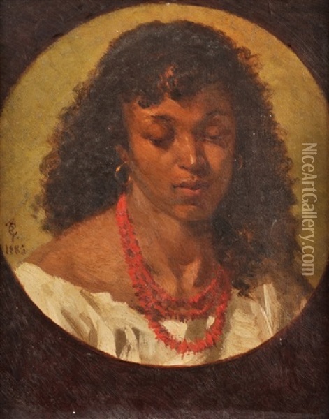 Jeune Fallah Du Caire Oil Painting - Claude-Charles Rudhardt