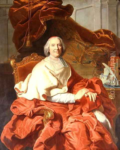 Cardinal Fleury Oil Painting - Hyacinthe Rigaud