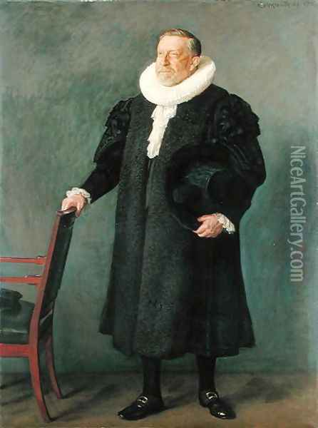 Town Mayor Max Predoehl Oil Painting - Leopold Karl Walter von Kalckreuth