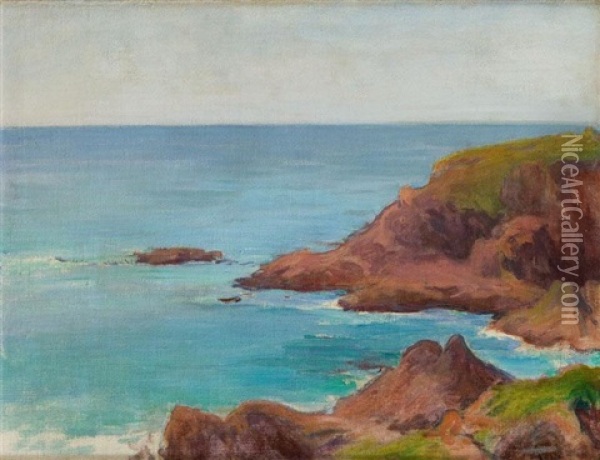 Seaside In Doelan Oil Painting - Wladyslaw Slewinski