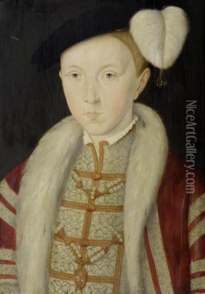 Portrait Of Prince Edward Vi Oil Painting - William Scrots