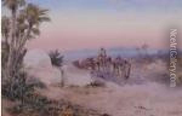 Desert Landscape Oil Painting - Paul Pascal