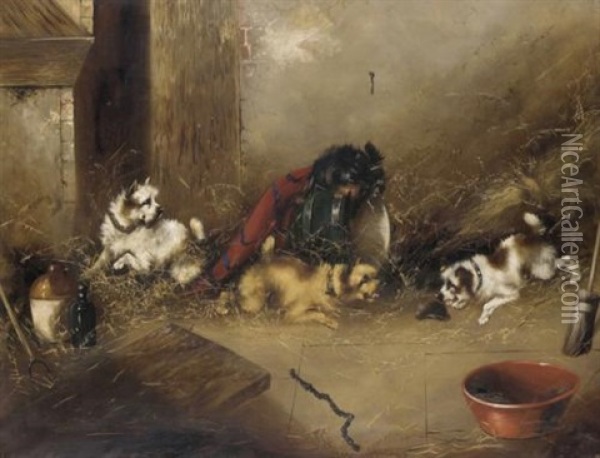 The Hedgehog Oil Painting - Edward Armfield