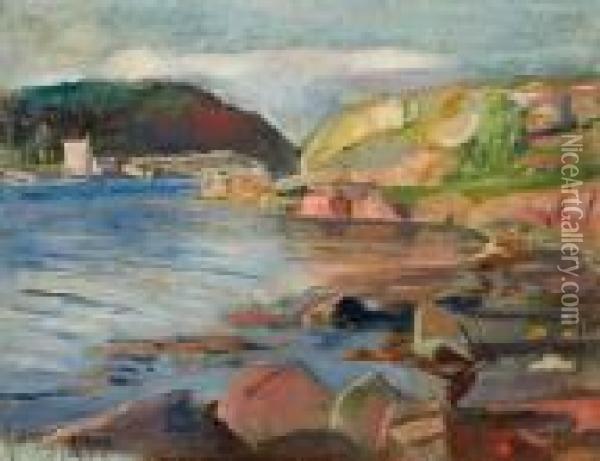 Tonsbergfjorden Oil Painting - Edvard Munch