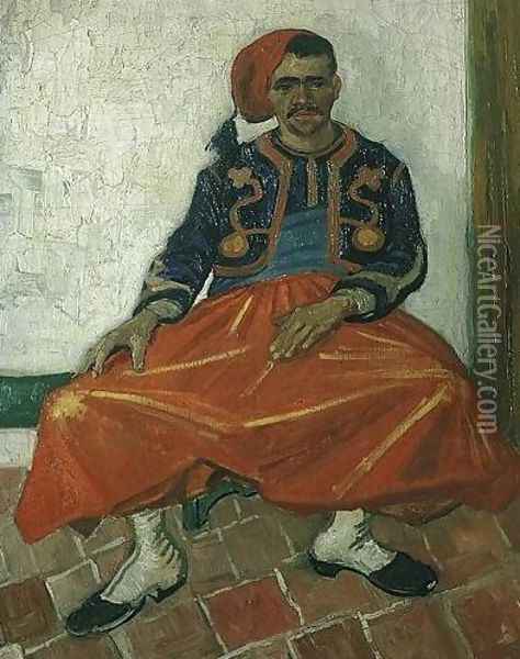 The Seated Zouave Oil Painting - Vincent Van Gogh