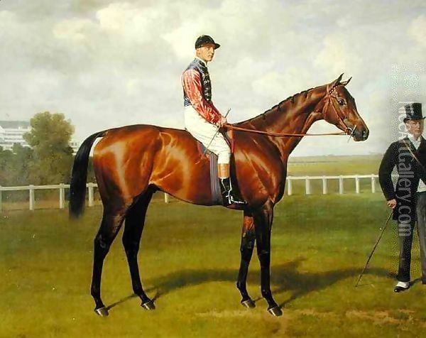 'Persimmon', Winner of the 1896 Derby Oil Painting - Emil Adam