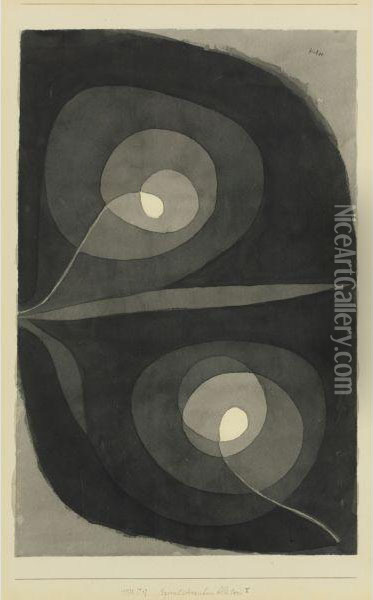 Spiralschraubenbluten I (spiral Screw Flowers I) Oil Painting - Paul Klee
