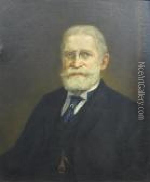 Portrait Of A Gentleman Oil Painting - Albert Jean Adolphe