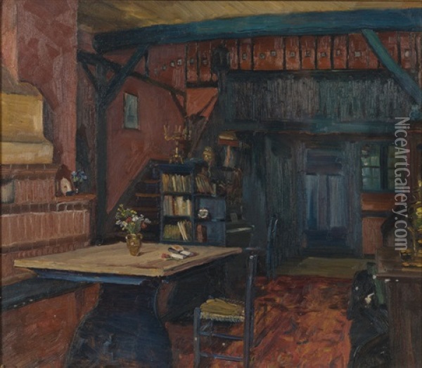 Lorenzhof Oil Painting - Heinrich Stegemann