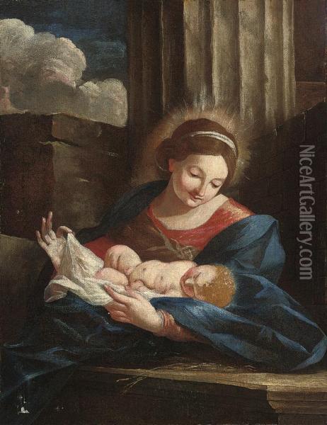 The Madonna And Child Oil Painting - Ludovico Gimignani
