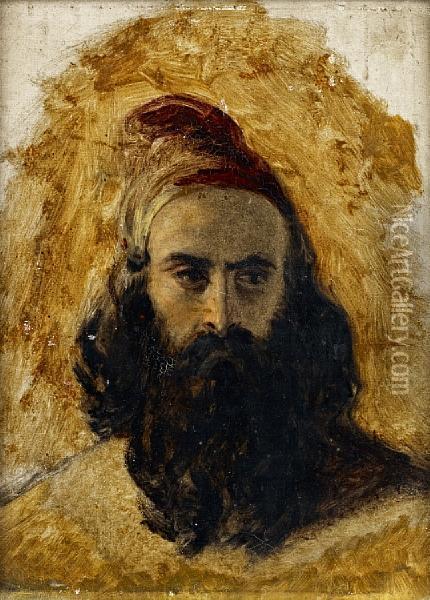Pilgrim, A Sketch Oil Painting - Robert Scott Lauder