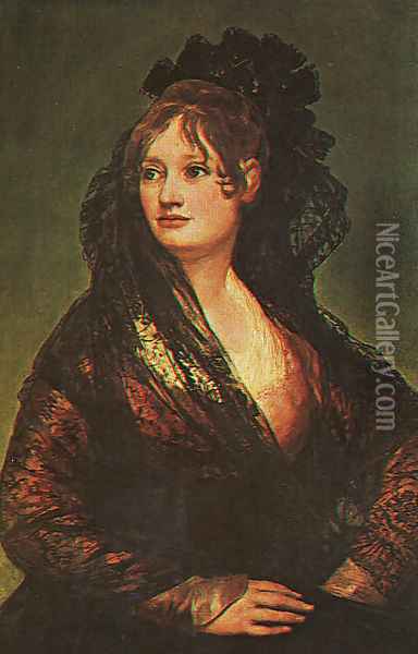 Dona Isabel Cobos De Porcel Oil Painting - Francisco De Goya y Lucientes