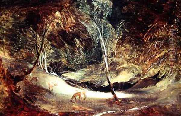 Study from Nature The Source of the Manifold Ilam Park Oil Painting - Sir Thomas Lawrence