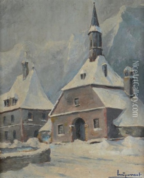 Eglise Suisse Oil Painting - Aloys Hugonnet