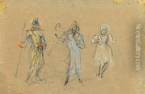Souvenir Of The Gaiety Oil Painting - James Abbott McNeill Whistler