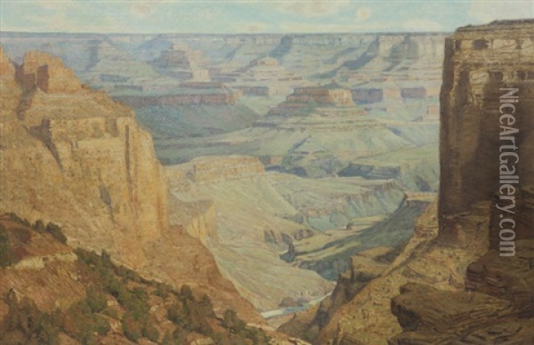 Grand Canyon, Arizona Oil Painting - George Gardner Symons