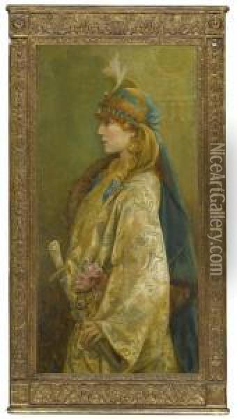 Portrait Of Sarah Bernhardt As Roxanna In 