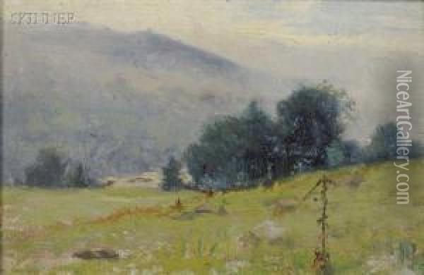 Scene In Warwick, Mass Oil Painting - Joseph H. Greenwood