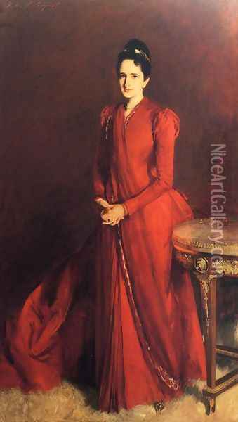 Mrs. Elliott Fitch Shepard Oil Painting - John Singer Sargent