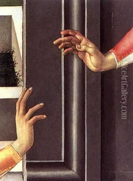 Cestello Annunciation (detail 2) Oil Painting - Sandro Botticelli