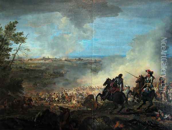 The second conquest of Franche-Comté (1674) Oil Painting - Charles Le Brun