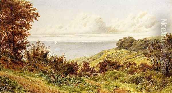 Overlooking the Coast Oil Painting - William Trost Richards