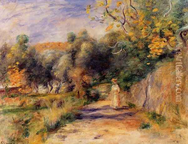 Landscape at Cagnes Oil Painting - Pierre Auguste Renoir