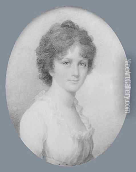 Catherine Osborn (Mrs. James Lowndes) Oil Painting - Edward Greene Malbone