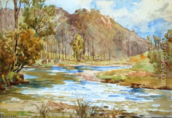 Near The Wanganui Oil Painting - Herbert Ivan Babbage