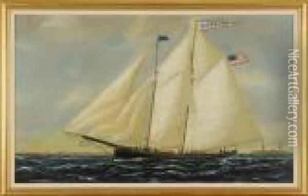 The Yacht Oil Painting - William Pierce Stubbs