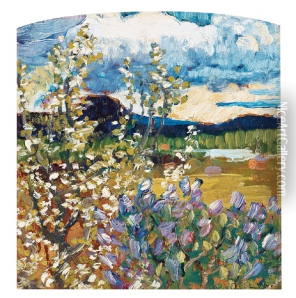 Spring Landscape Oil Painting - Helmer Osslund
