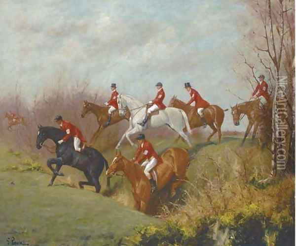 Over the ditch Oil Painting - George Paice